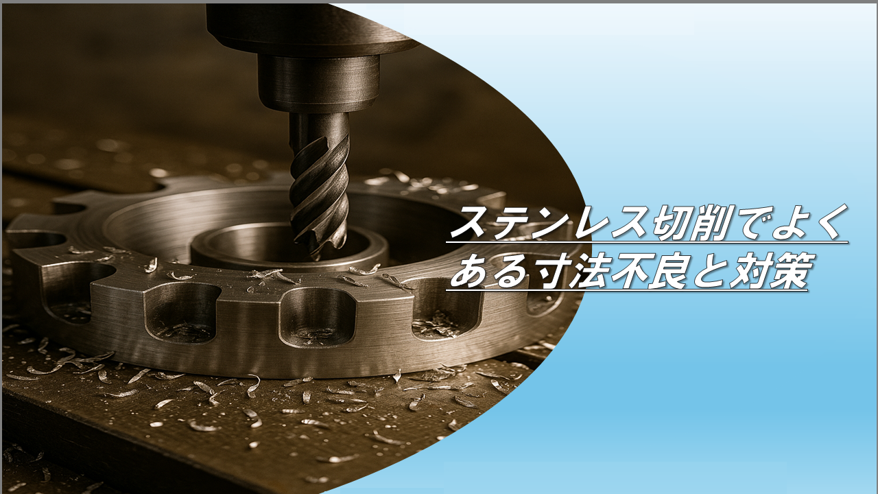 ステンレス切削でよくある寸法不良と対策｜北東技研工業株式会社