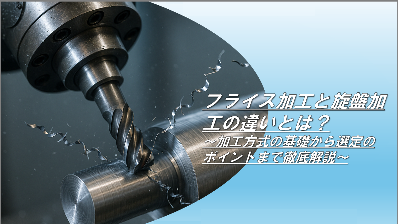 フライス加工と旋盤加工の違いとは？～加工方式の基礎から選定の 