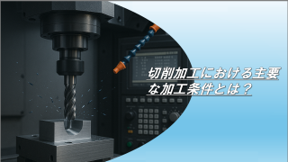 切削加工における主要な加工条件とは？