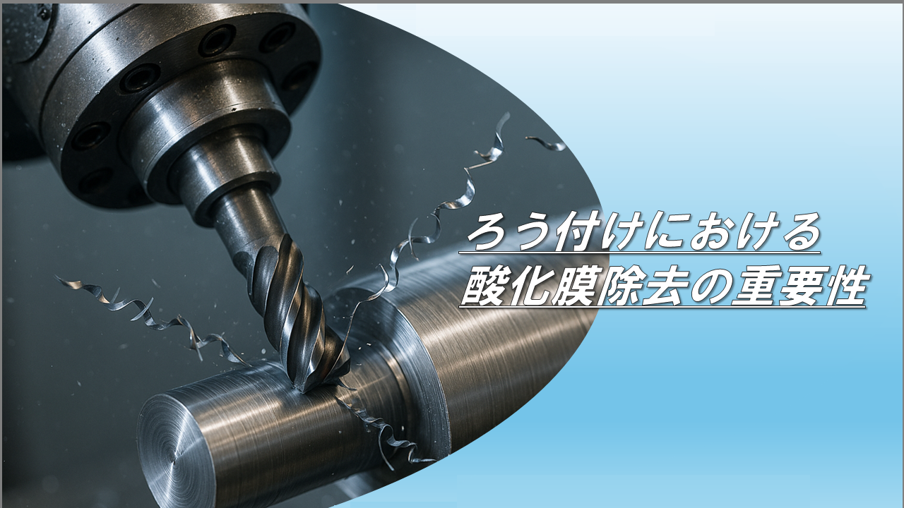 ろう付けにおける酸化膜除去の重要性