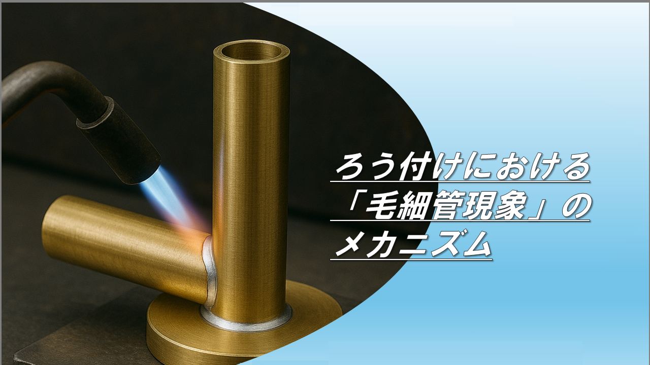 ろう付けにおける「毛細管現象」のメカニズム