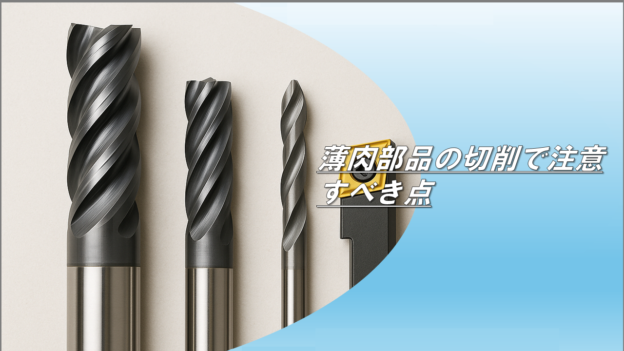 薄肉部品の切削で注意すべき点
