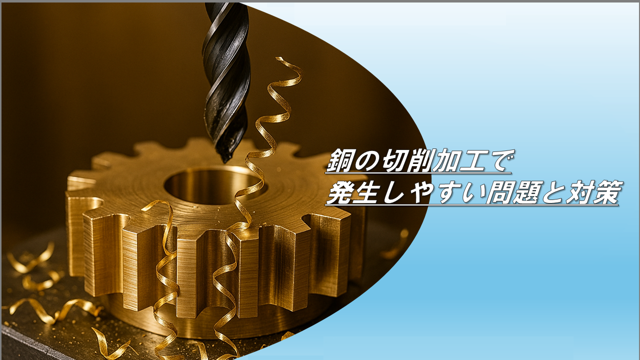 銅の切削加工で発生しやすい問題と対策